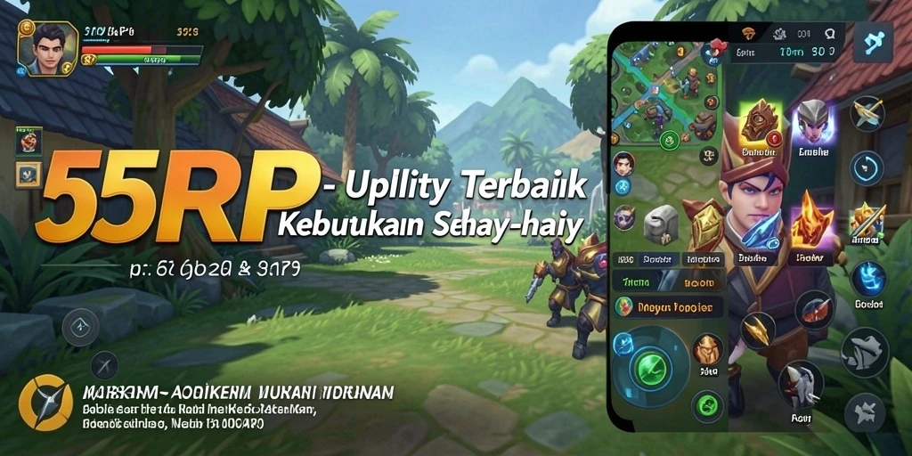 Tampilan antarmuka utama aplikasi 55RP yang intuitif dan ramah pengguna.