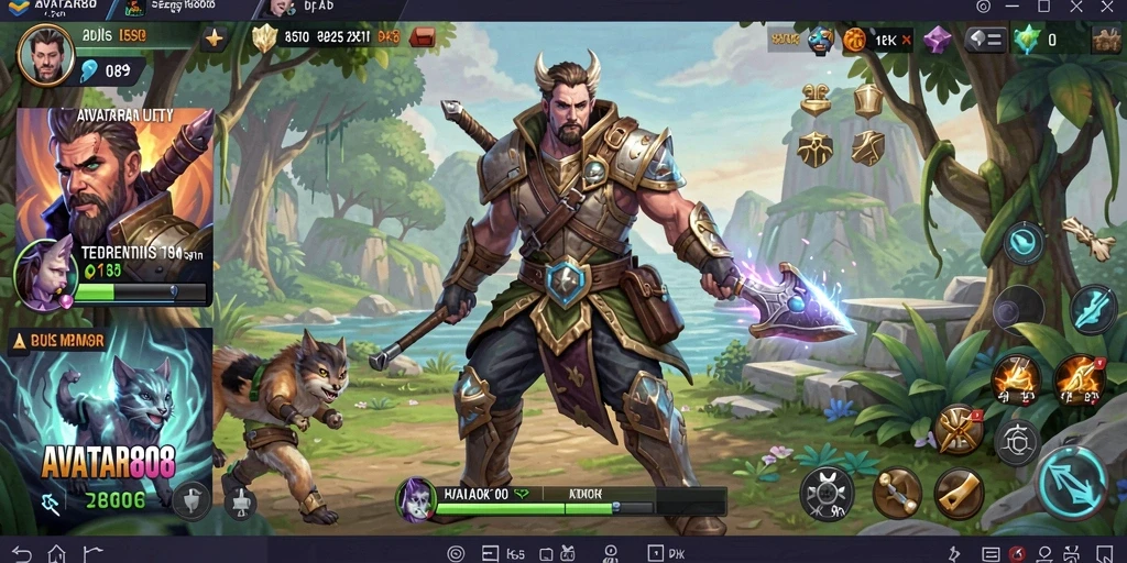 Tampilan antarmuka AVATAR808 yang menarik dan fungsional.