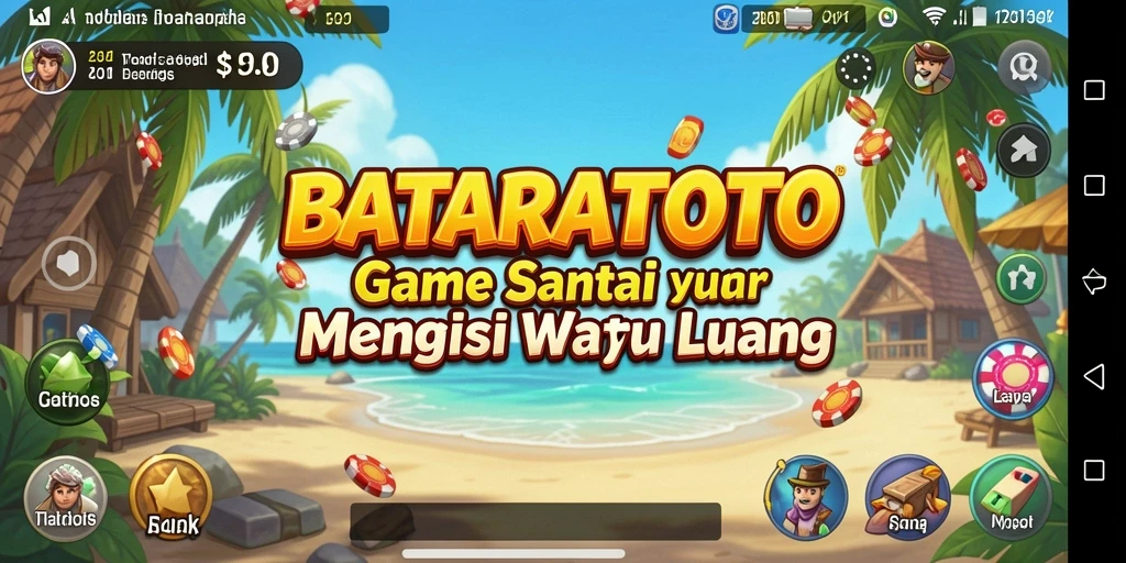 Tangkapan layar utama BATARATOTO menunjukkan keseruan gameplay yang menarik.