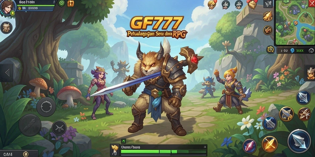 Tampilan gameplay RPG yang memukau dengan aksi seru di <strong>GF777</strong>.