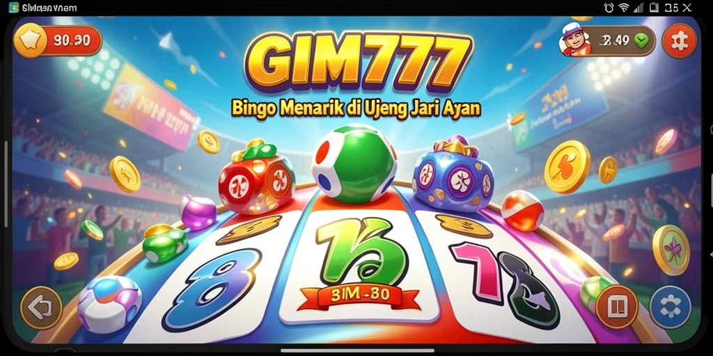 Screenshot utama GIM777 menunjukkan gameplay Bingo yang menyenangkan.