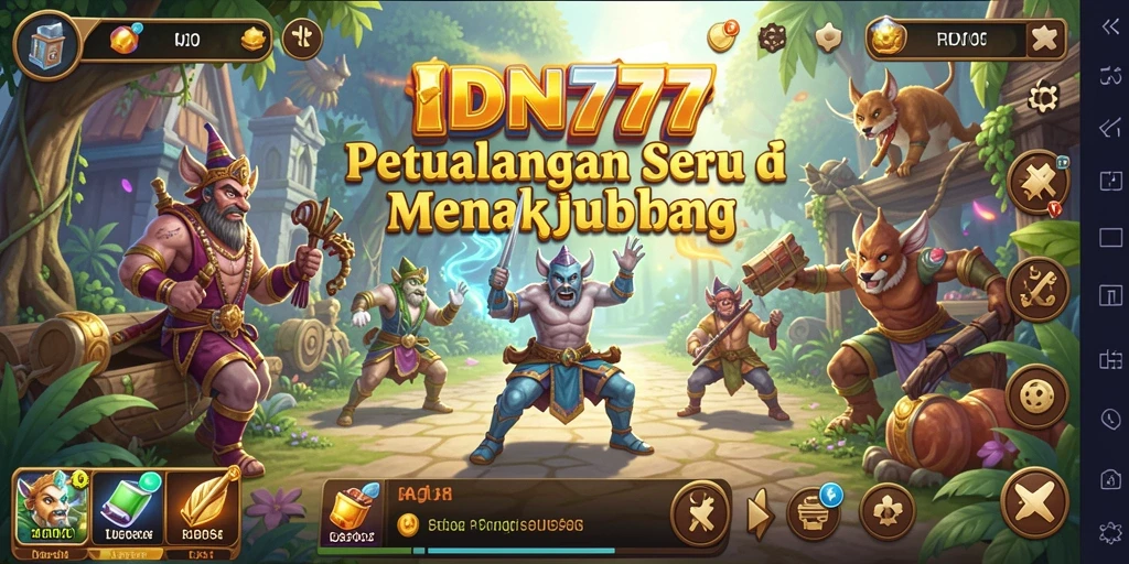 Tampilan gameplay menakjubkan di IDN777, penuh aksi petualangan.