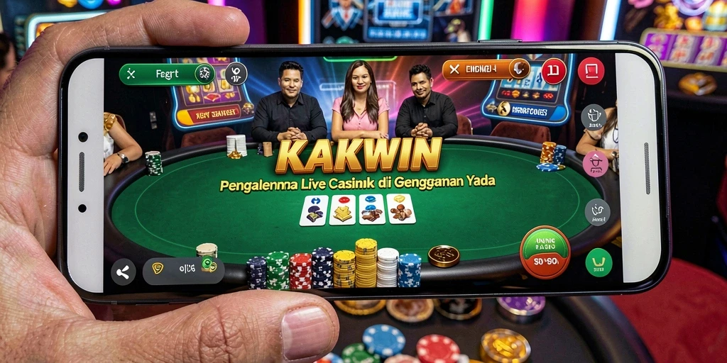 Tampilan gameplay Live Casino KAKWIN yang menarik dan interaktif.