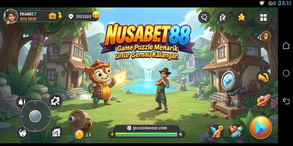 Tampilan gameplay menarik dari NUSABET88 dengan beragam tantangan puzzle.