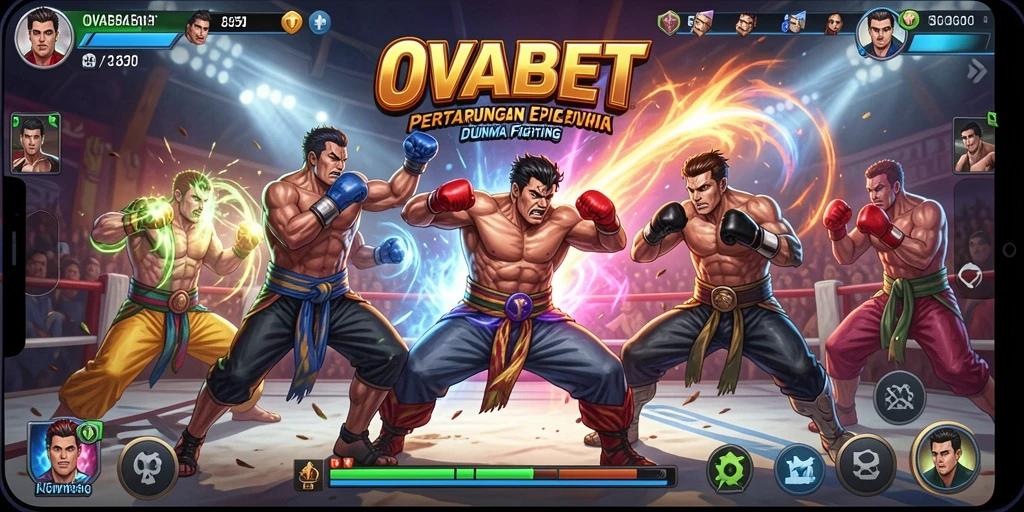 Screenshot gameplay OVABET yang menampilkan aksi pertarungan seru.