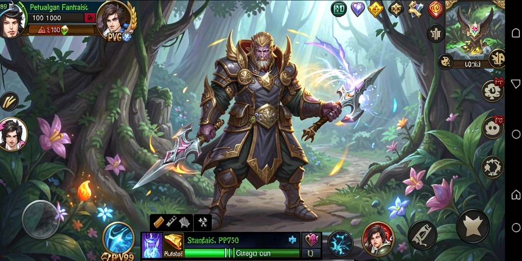 Tangkapan layar utama PPV99 menampilkan aksi seru dalam petualangan RPG.