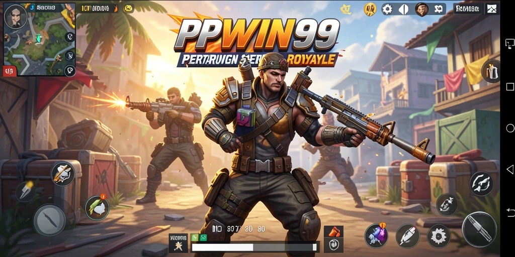 Screenshot gameplay PPWIN99 yang menampilkan aksi seru Battle Royale.