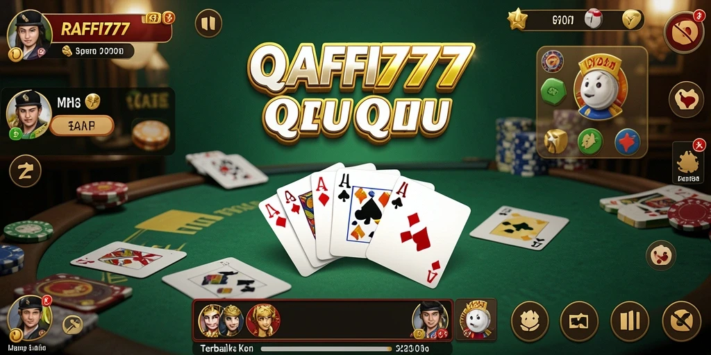 Tampilan gameplay QiuQiu RAFFI777 yang seru dan menantang.