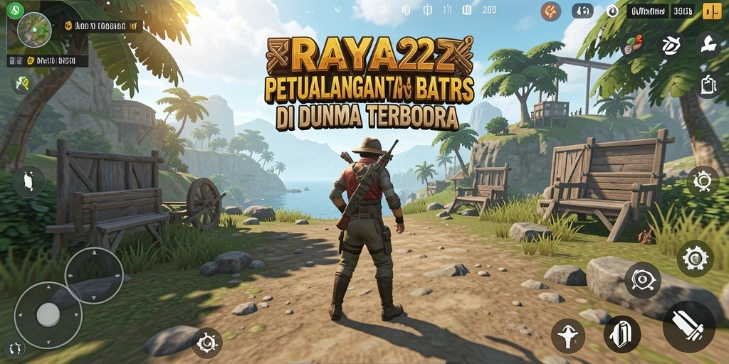 Tampilan gameplay menakjubkan di dunia terbuka RAYA22.