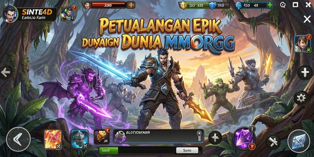 Screenshot gameplay <strong>SINTE4D</strong> dengan aksi pertarungan yang mendebarkan.