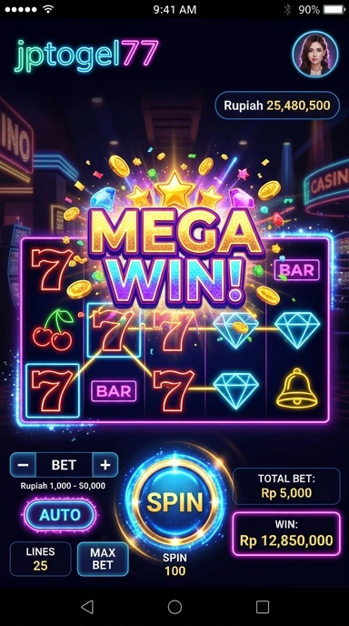 Tampilan utama aplikasi jptogel77 dengan berbagai pilihan aplikasi.